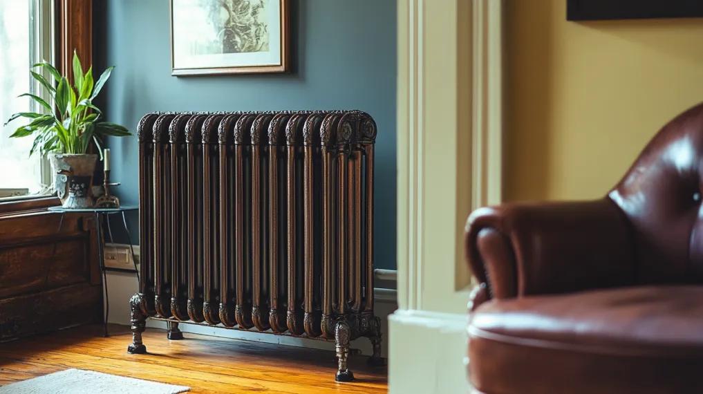HVAC radiator in a living room